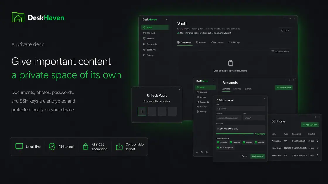 A private file space